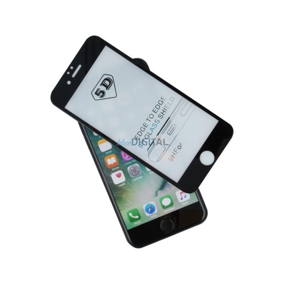 iPhone 7 / 8 / SE 2020 / SE 2022 előlapi üvegfólia, edzett, hajlított, 5D Full Cover