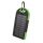 Solar Power bank, 5000mAh, 2x USB, zöld, Setty Solar Power bank, 5000mAh, 2x USB, zöld, Setty