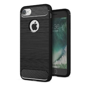 Carbon Fiber iPhone 6 6S Plus (5,5") fekete szilikon tok
