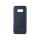Beeyo Premium Samsung A750 Galaxy A7 2018 sötétkék műbőr bevonatos szilikon tok