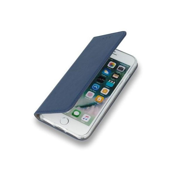 iPhone XS Max (6,5") telefon tok, könyvtok, notesz tok, oldalra nyíló tok, mágnesesen záródó, kék, Smart Magnetic