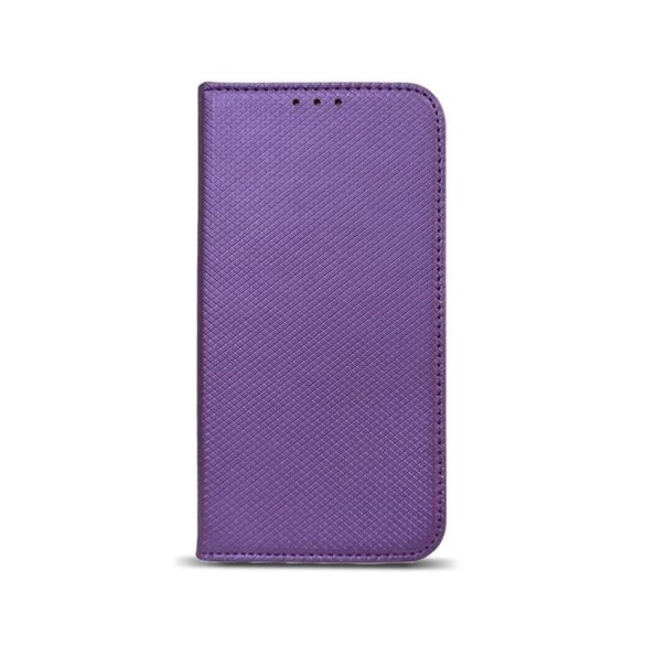 Samsung Galaxy J6 Plus 2018 telefon tok, könyvtok, oldalra nyíló tok, mágnesesen záródó, SM-J610, lila