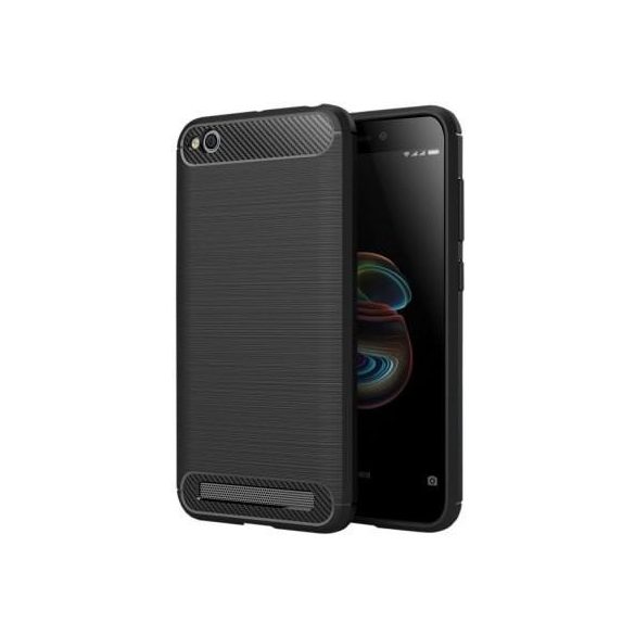 Xiaomi Redmi Go szilikon tok, fekete, Carbon fiber