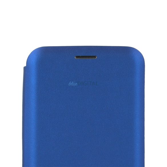 Samsung Galaxy S24 könyvtok, mágneszáras, flip tok, szilikon keretes, kék, SM-S921, Diva