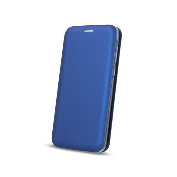 Samsung Galaxy A20e könyvtok, mágneszáras, flip tok, szilikon keretes, kék, SM-A202, Diva