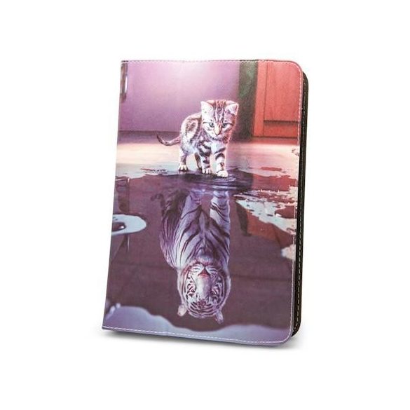Univerzális tablet könyvtok, mintás, 9"-10", Little Tiger