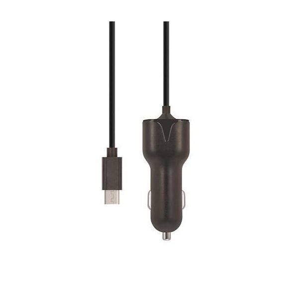 Maxlife MXCC-02 fekete micro usb szivartöltő 2.1A