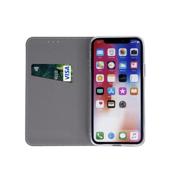 iPhone 11 Pro Max (6,5") telefon tok, könyvtok, oldalra nyíló tok, mágnesesen záródó, "Lovers in London" mintás, Smart Trendy