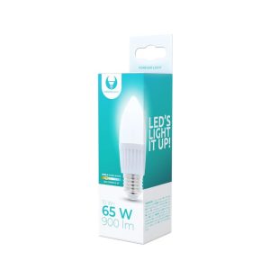 LED izzó E27 / C37, 10W, 3000K, 900lm, meleg fehér fény, Forever Light