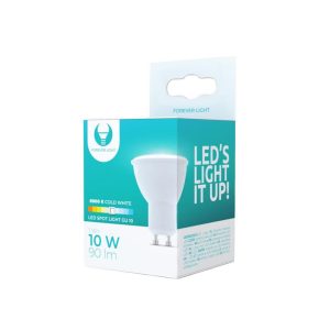 LED izzó GU10, 1W, 6000K, 90lm, hideg fehér fény, Forever Light