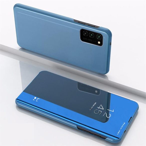 Smart Clear View Huawei P40 Lite E / Y7P kék okos könyvtok