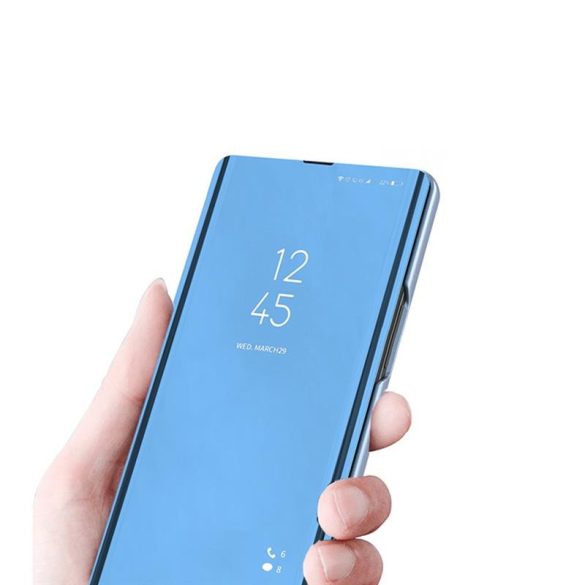 Smart Clear View Huawei P40 Lite E / Y7P kék okos könyvtok