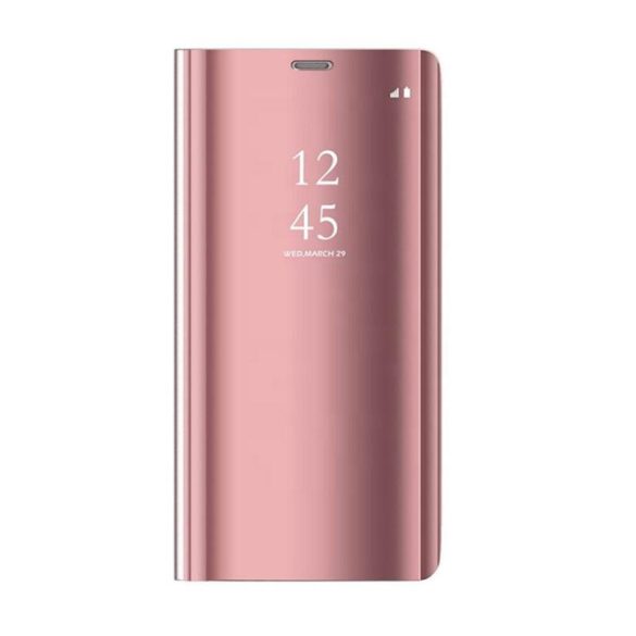 Smart Clear View Huawei P40 rózsaszín okos könyvtok