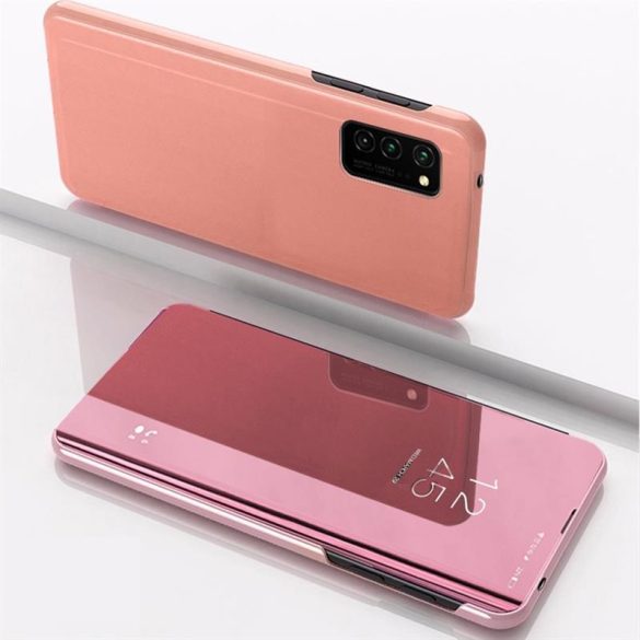 Smart Clear View Huawei P40 rózsaszín okos könyvtok
