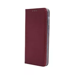  Huawei P40 Pro telefon tok, könyvtok, notesz tok, oldalra nyíló tok, mágnesesen záródó, bordó, Smart Magnetic