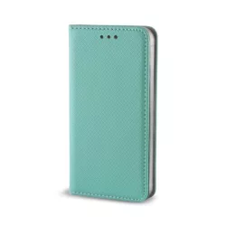   Huawei P Smart 2020 telefon tok, könyvtok, oldalra nyíló tok, mágnesesen záródó, menta kék, Smart Magnet