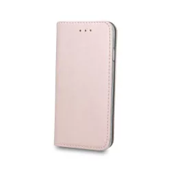   Huawei P Smart 2020 telefon tok, könyvtok, notesz tok, oldalra nyíló tok, mágnesesen záródó, rose gold, Smart Magnetic