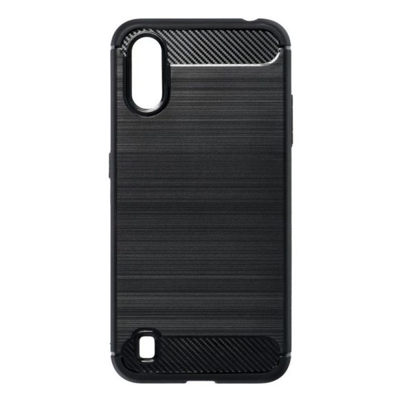 Samsung Galaxy M21 szilikon tok, fekete, SM-M215, Carbon fiber