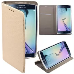   iPhone 12 Mini (5,4") telefon tok, könyvtok, oldalra nyíló tok, mágnesesen záródó, arany, Smart Magnet