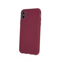   Samsung A426 Galaxy A42 5G bordó szilikon tok velúr belsővel
