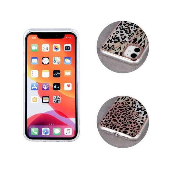 Ultra Trendy iPhone 12 / 12 Pro (6,1") "leopard 2" mintás kemény hátlap tok
