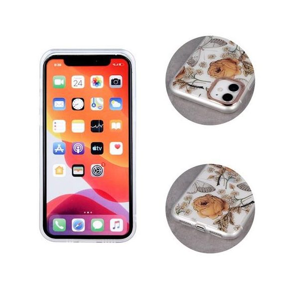 Ultra Trendy iPhone 7 / 8 / SE 2020 / SE 2022 (4,7") "rózsa" mintás kemény hátlap tok