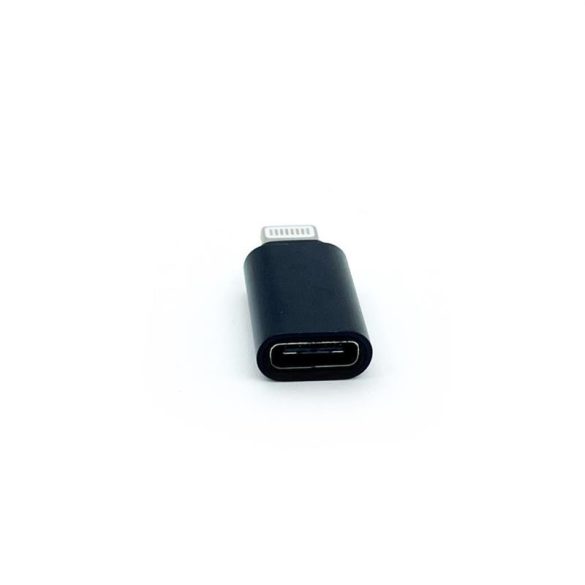 Type-C - iPhone 8pin adapter, 2A, fekete, Maxlife