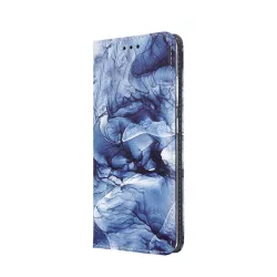   iPhone 13 Pro (6,1") telefon tok, könyvtok, oldalra nyíló tok, mágnesesen záródó, márvány mintás "marble 7", Smart Trendy