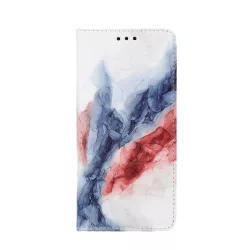   iPhone 13 Pro (6,1") telefon tok, könyvtok, oldalra nyíló tok, mágnesesen záródó, márvány mintás "marble 9", Smart Trendy
