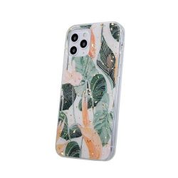   iPhone 13 Pro (6,1") hátlap tok, TPU tok, mintás, Gold Glam Flowerbed
