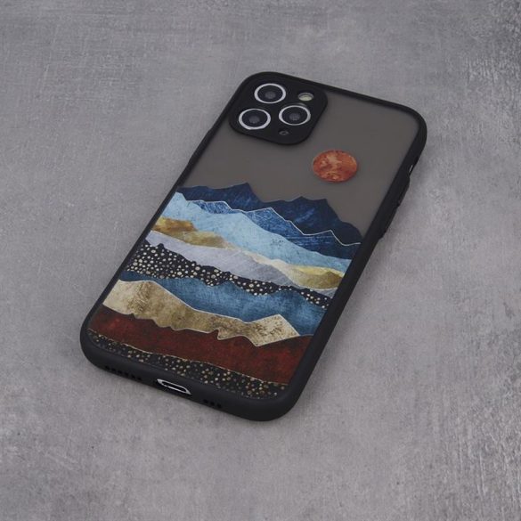 iPhone 6 / 6S (4,7") hátlap tok, TPU tok, fekete, Ultra Trendy Landscape 1