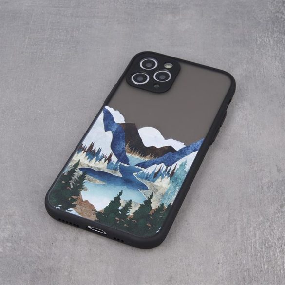 iPhone 6 / 6S (4,7") hátlap tok, TPU tok, fekete, Ultra Trendy Landscape 2