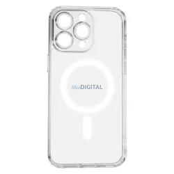   iPhone 17 Air (6.5") szilikon tok, átlátszó, 1,5mm, kamera védelemmel, Anti Shock Magsafe