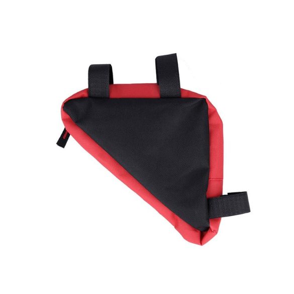 Univerzális kerékpáros táska, vázra szerelhető, fekete-piros, cseppálló, Forever FB-100