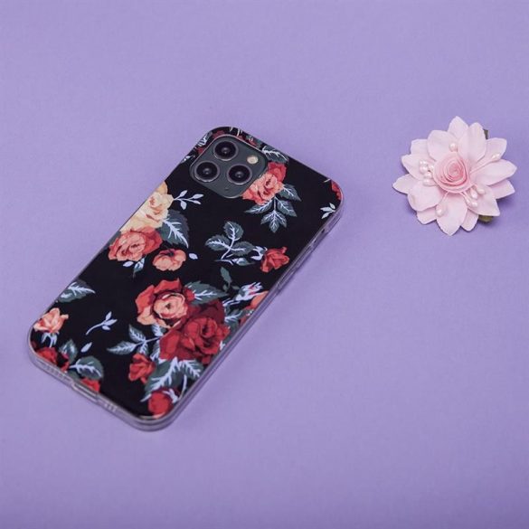 Samsung Galaxy A03s hátlap tok, TPU tok, virág mintás, SM-A037, Ultra Trendy Flowers 1