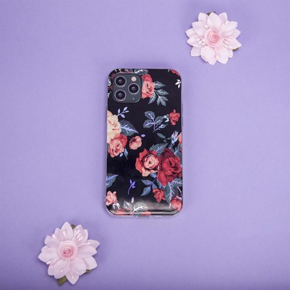 Samsung Galaxy A03s hátlap tok, TPU tok, virág mintás, SM-A037, Ultra Trendy Flowers 1