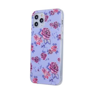 Motorola Moto E20 4G hátlap tok, TPU tok, virág mintás, Ultra Trendy Flowers 2