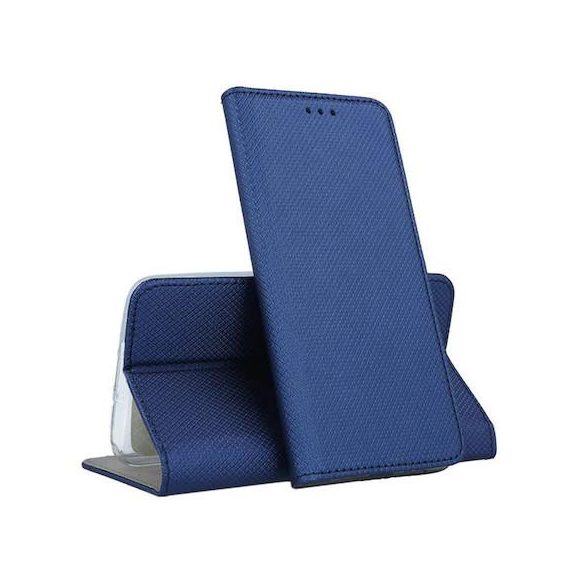 Samsung Galaxy A23 4G/5G telefon tok, könyvtok, oldalra nyíló tok, mágnesesen záródó, SM-A235, SM-A236, kék