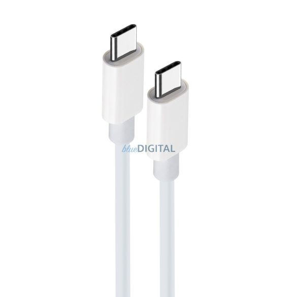Type-C - Type-C adatkábel, fehér, 1M, 60W, Maxlife MXUC-05
