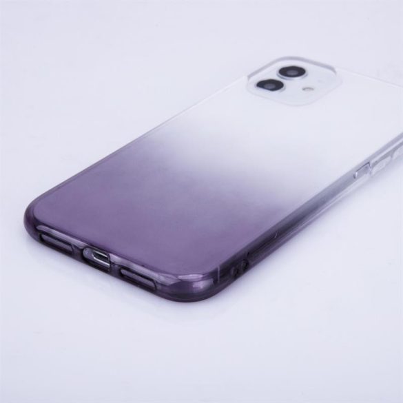 iPhone XR (6,1") szilikon tok, hátlap tok, TPU tok, szürke, színátmenetes, Gradient