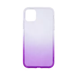   iPhone X / XS (5,8") szilikon tok, hátlap tok, TPU tok, lila, színátmenetes, Gradient