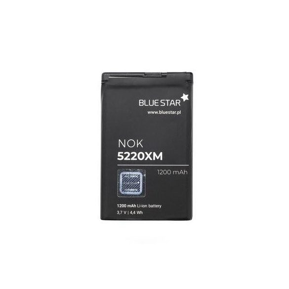 BlueStar Nokia 5220 XM 5630 XM 6303 6730 3720 C3 C5-00 C6-01 BL-5CT utángyártott akkumulátor 1200mAh