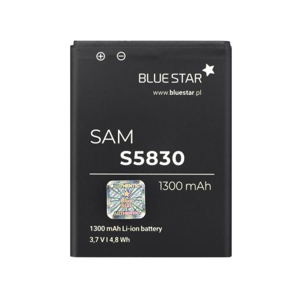 BlueStar Samsung Galaxy Ace (S5830)/ Galaxy Gio (S5670) EB494358VU utángyártott akkumulátor 1300mAh