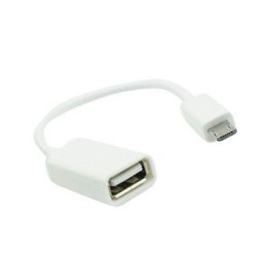 Micro usb  - USB fehér OTG átalakító adapter