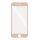 iPhone 7 Plus / 8 Plus (5,5") előlapi üvegfólia, edzett, hajlított, arany keret, 5D Full Glue