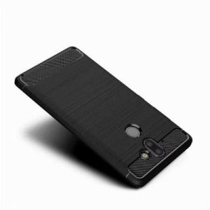 Nokia 9 szilikon tok, fekete, Carbon fiber