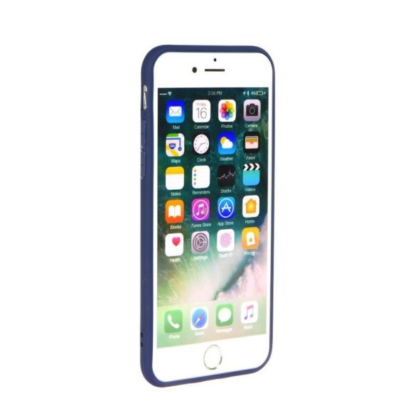Forcell Soft iPhone XS Max (6,5") sötétkék Szilikon tok