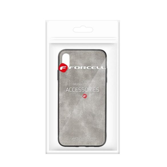 Forcell Denim Samsung G955 Galaxy S8 Plus szürke szilikon hátlap tok