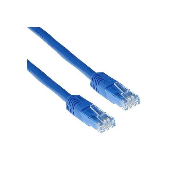 Hálózati kábel RJ45 csatlakozókkal, kék, 5M, 8P8C