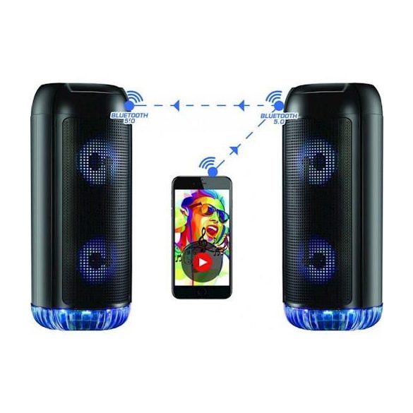 REBELTEC Partybox 400 multimédiás bluetooth hangszóró 20W